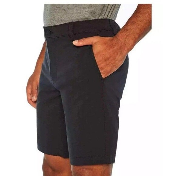 BANANA REPUBLIC Men's 32 Flat Front Technical Shorts Black Preppy Summer Golf - Picture 16 of 16